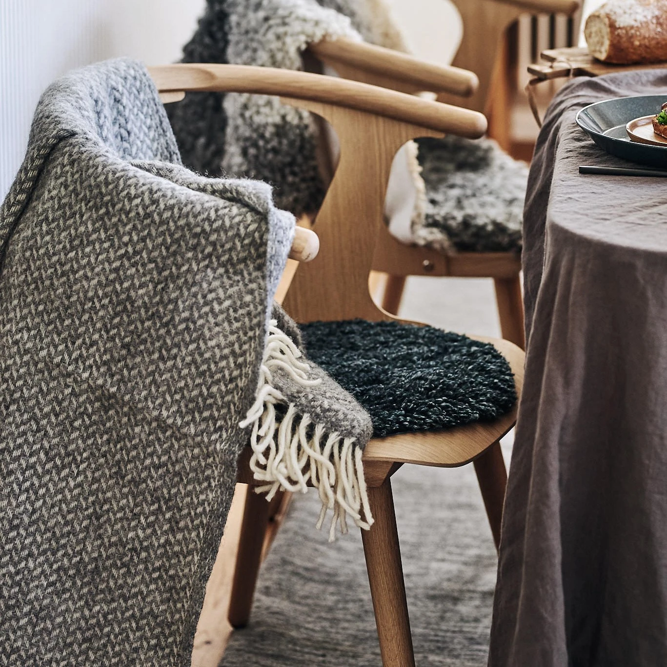 Klippan Yllefabrik Polka Wollen Plaid 2 Klippan Yllefabrik Polka Wollen Plaid - Afbeelding 2