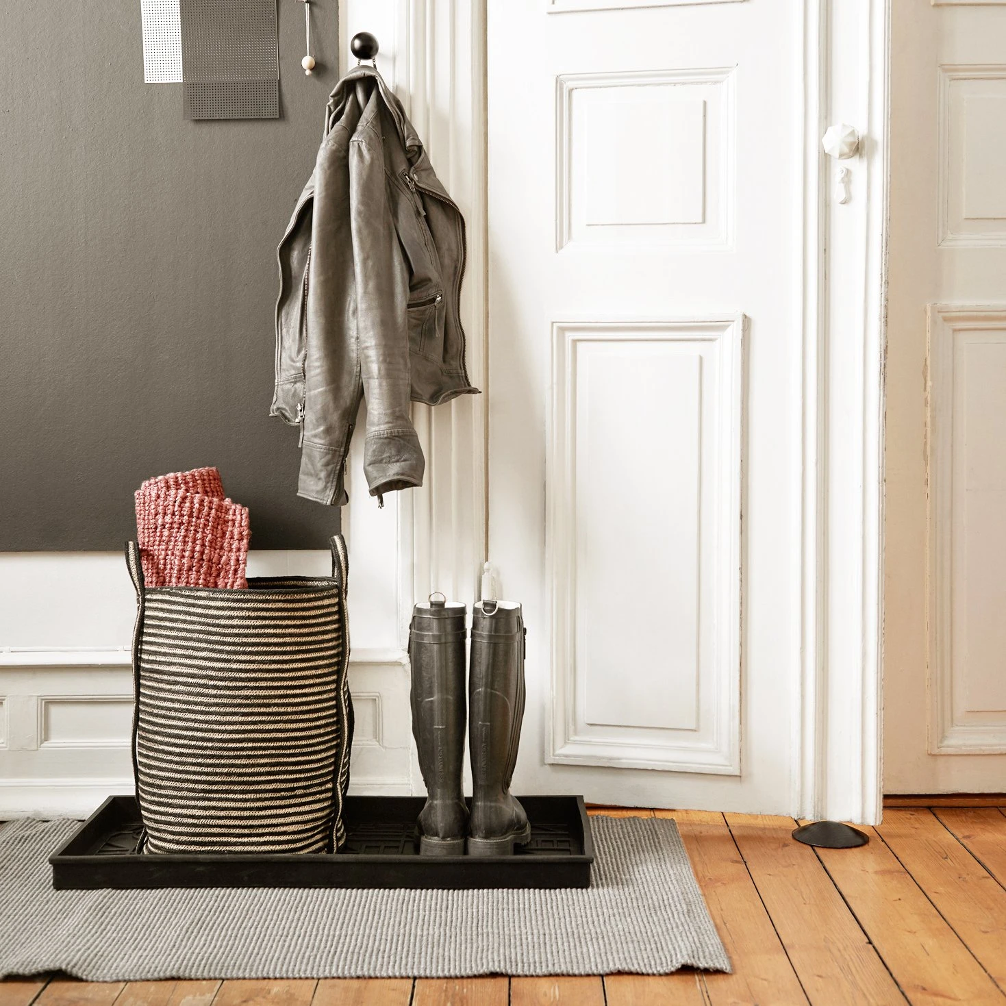 Dixie Fiona Jute Vloerkleed Grijs 2 Dixie Fiona Jute Vloerkleed Grijs - Afbeelding 2