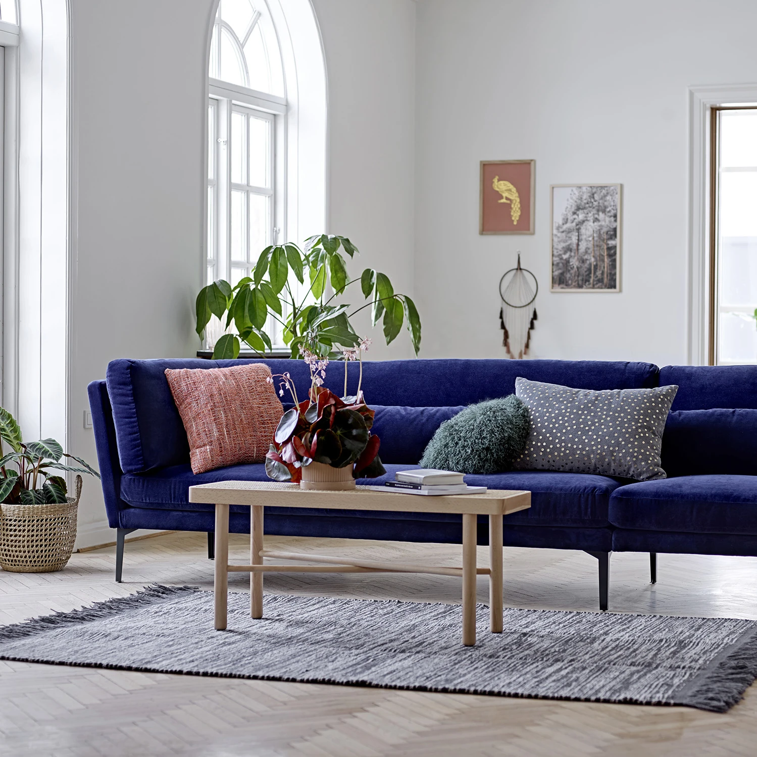 Bloomingville Wollen Tapijt Grijs 2 Bloomingville Wollen Tapijt Grijs - Afbeelding 2