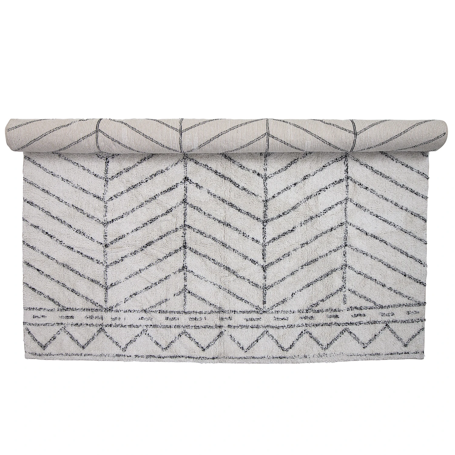 Bloomingville Gedessineerde Katoenen Mat 1 Bloomingville Gedessineerde Katoenen Mat