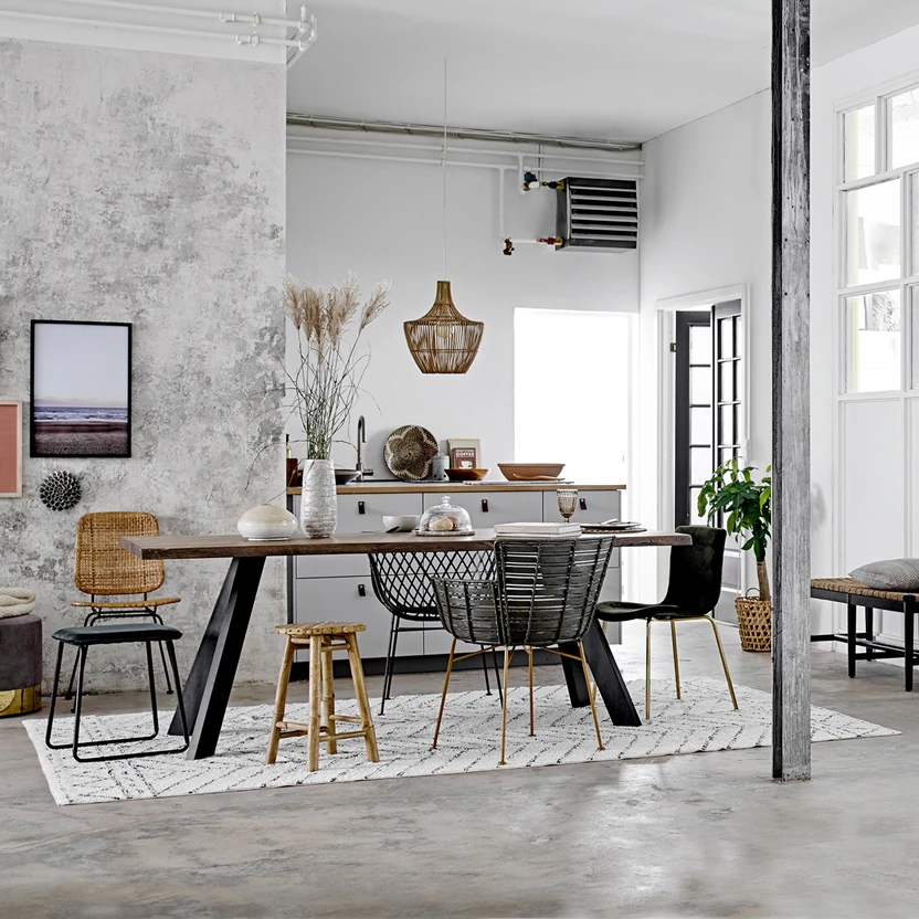 Bloomingville Gedessineerde Katoenen Mat 5 Bloomingville Gedessineerde Katoenen Mat - Afbeelding 5