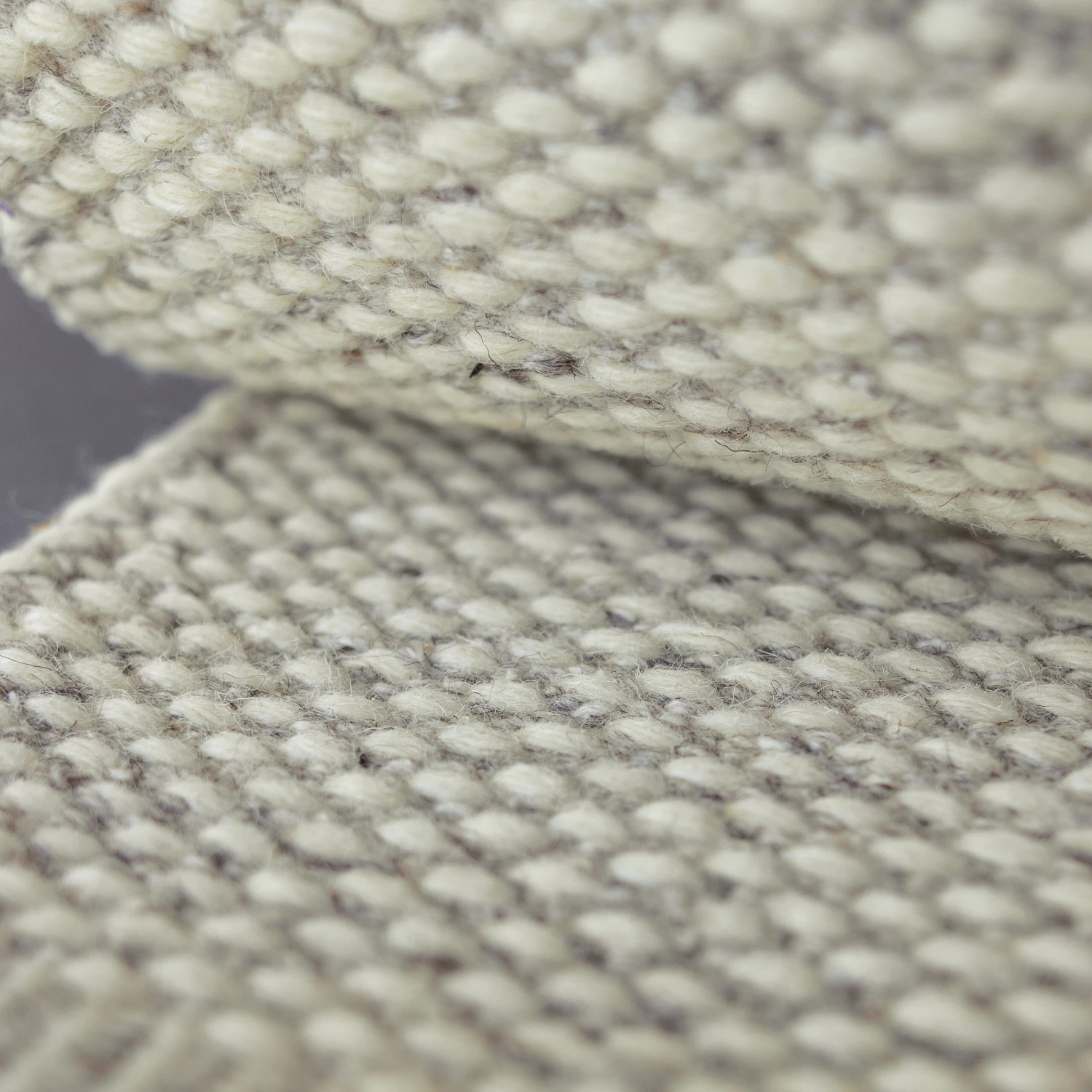 Lea Wollen Vloerkleed Natuurwit 2 Lea Wollen Vloerkleed Natuurwit - Afbeelding 2