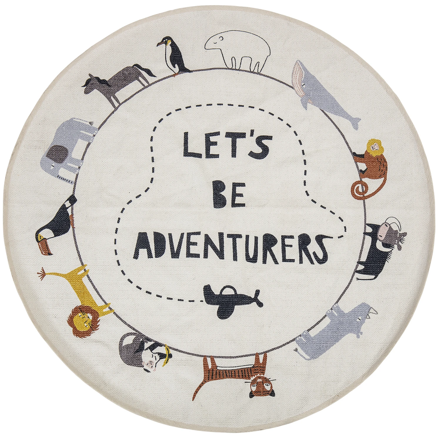 Bloomingville Vloerkleed Ø130 Cm 1 Bloomingville Vloerkleed Ø130 Cm