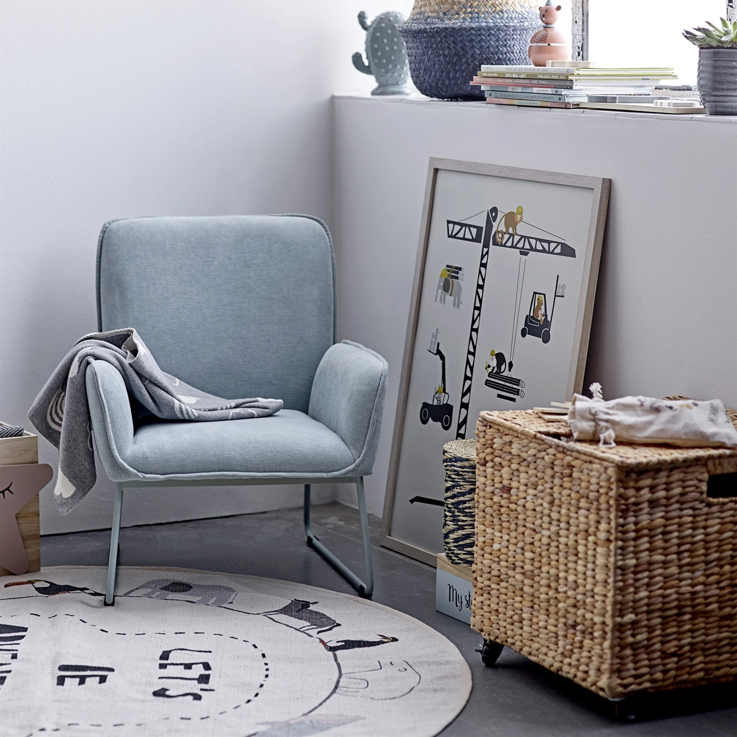 Bloomingville Vloerkleed Ø130 Cm 2 Bloomingville Vloerkleed Ø130 Cm - Afbeelding 2