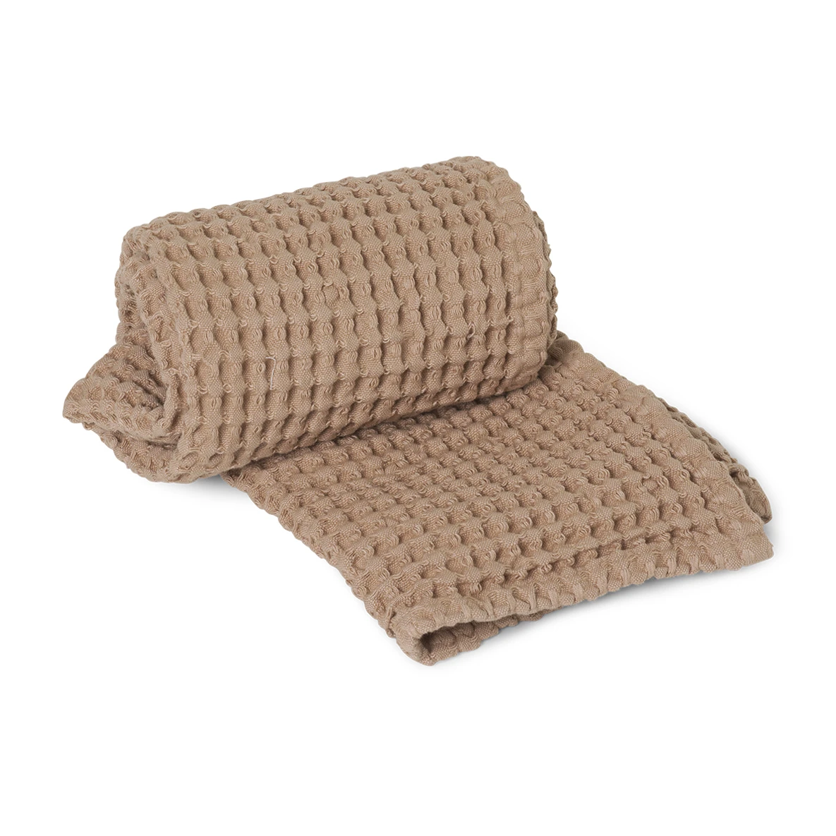 Ferm LIVING Handdoek Biologisch Katoen Tan 1 Ferm LIVING Handdoek Biologisch Katoen Tan