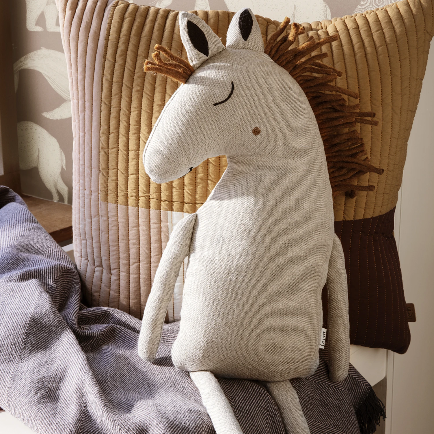 Ferm LIVING Safari Kussen Paard 3 Ferm LIVING Safari Kussen Paard - Afbeelding 3