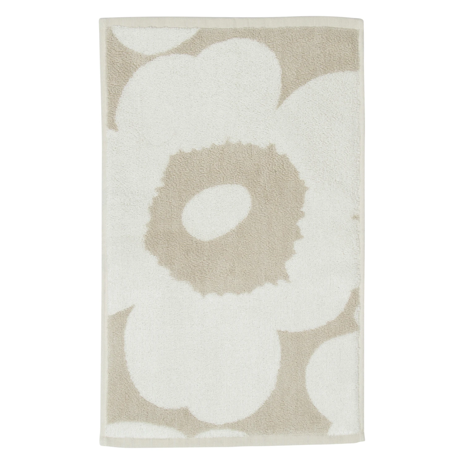 Marimekko Unikko Handdoek Beige-wit 1 Marimekko Unikko Handdoek Beige-wit