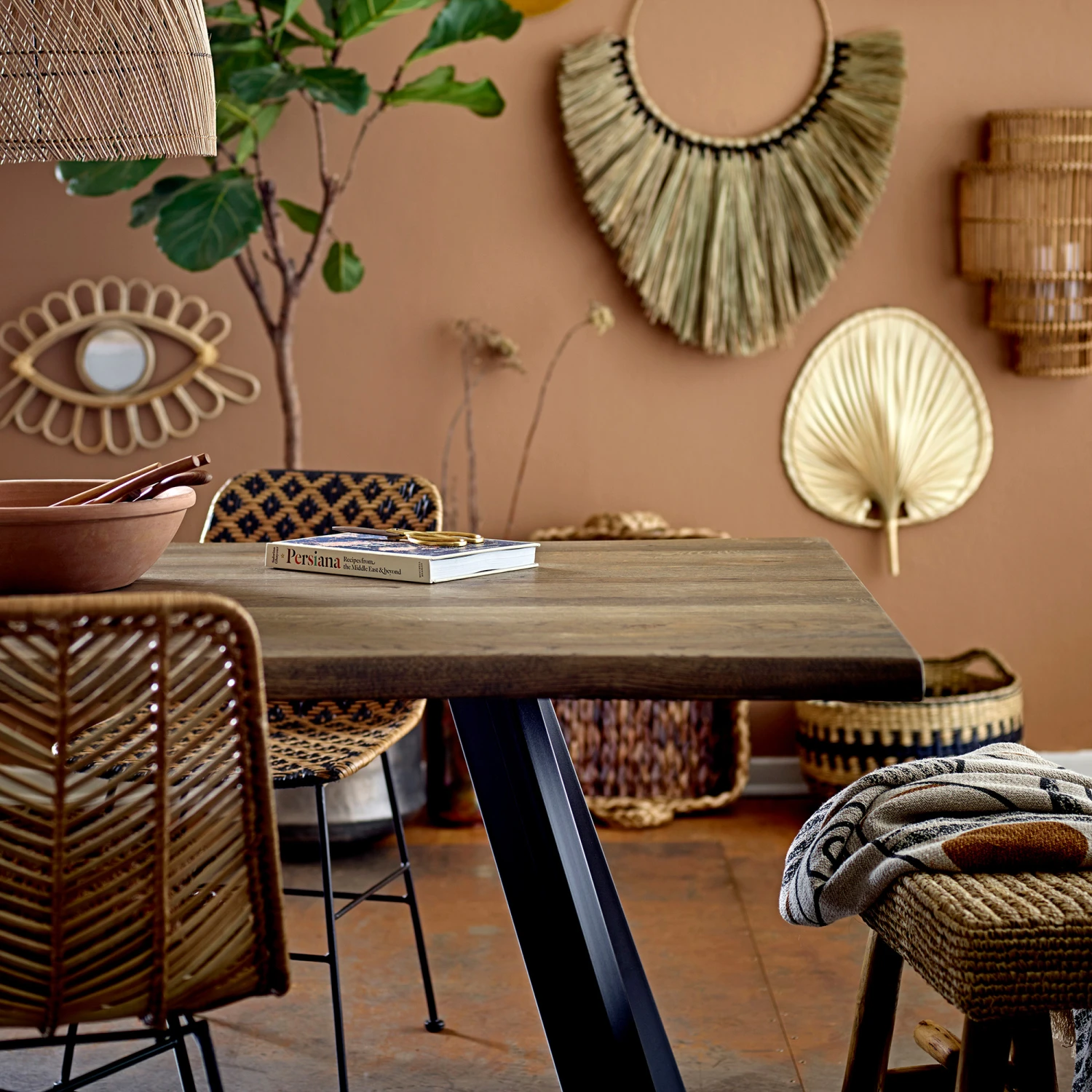 Bloomingville Plaid Gedessineerd 130x160 Cm 3 Bloomingville Plaid Gedessineerd 130x160 Cm - Afbeelding 3