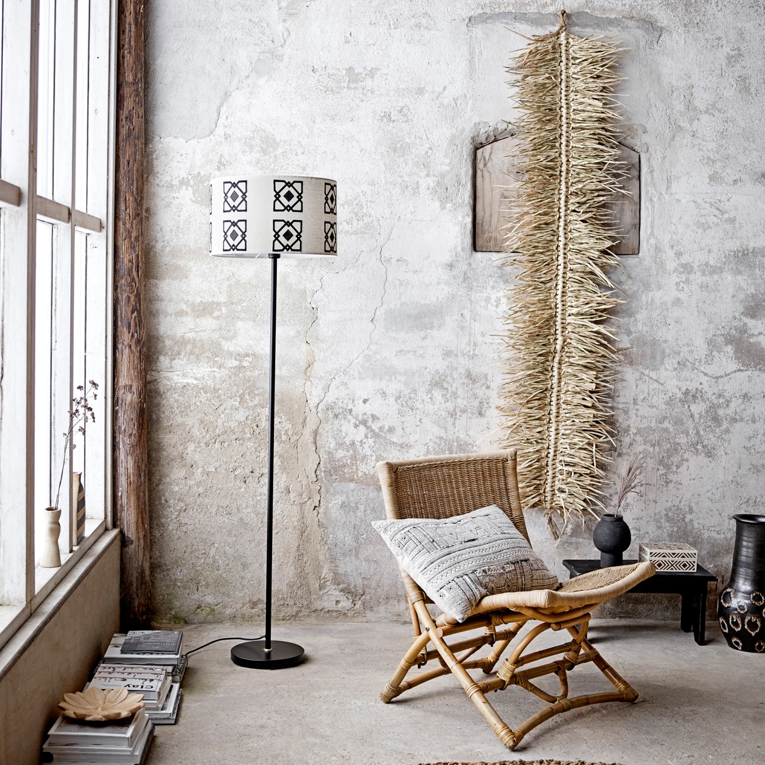 Bloomingville Malic Vloerkleed Ø150 Cm 2 Bloomingville Malic Vloerkleed Ø150 Cm - Afbeelding 2