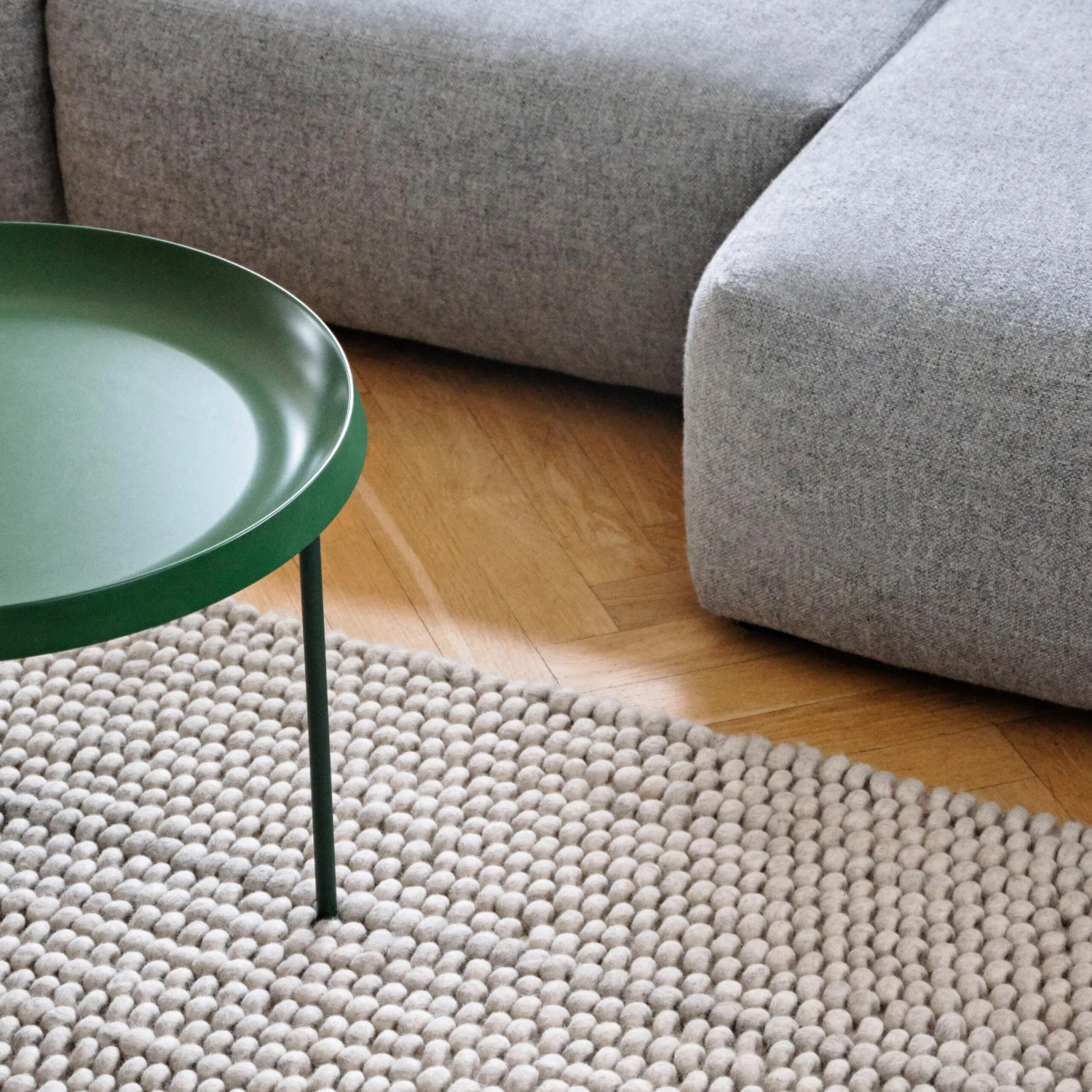 Hay Peas Wollen Vloerkleed 140x200 Cm 4 Hay Peas Wollen Vloerkleed 140x200 Cm - Afbeelding 4