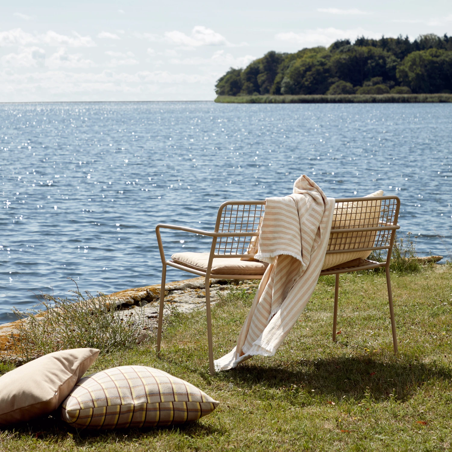 Broste Copenhagen Frankie Katoenen Plaid 130x180 Cm 2 Broste Copenhagen Frankie Katoenen Plaid 130x180 Cm - Afbeelding 2