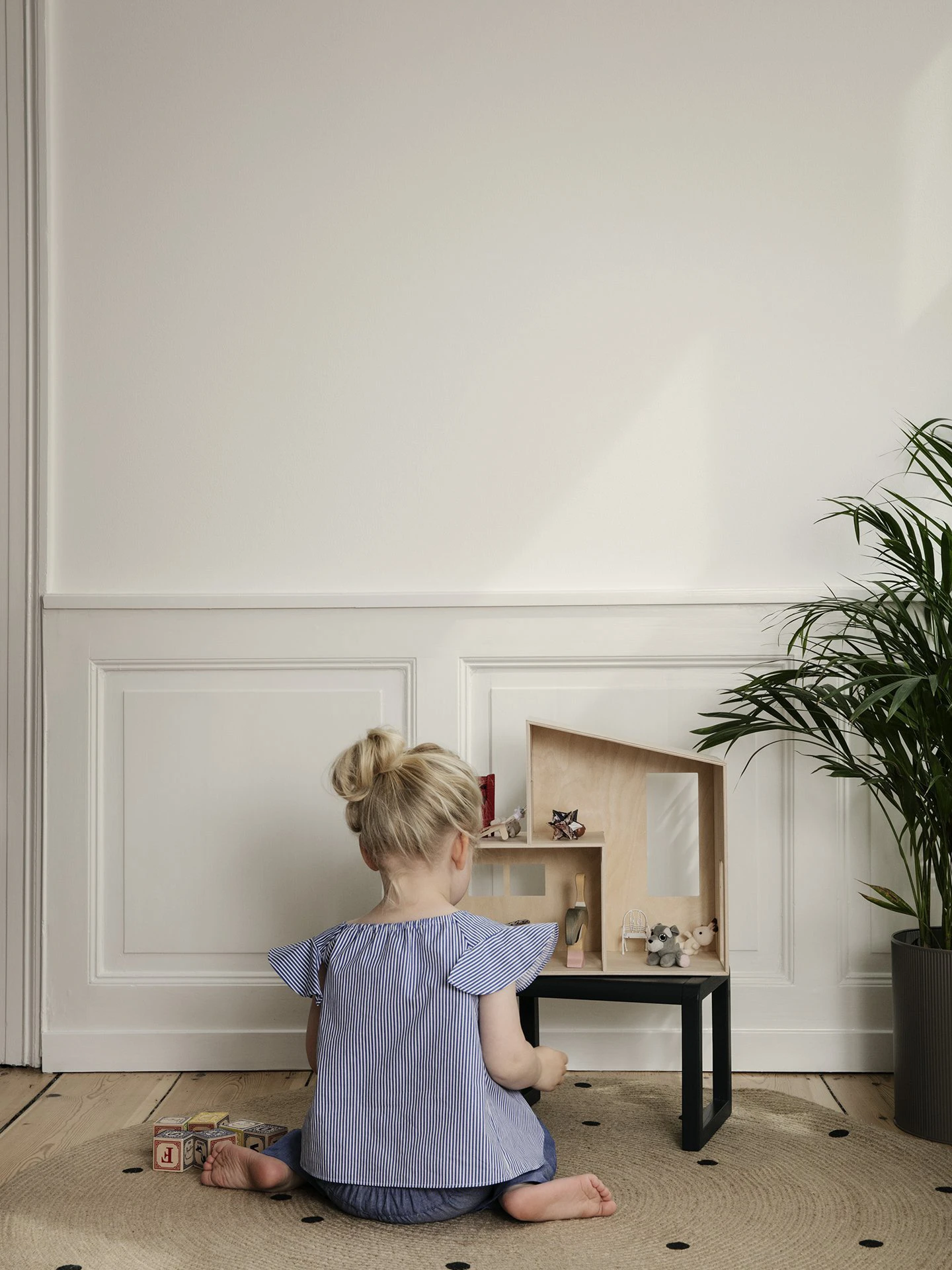 Ferm LIVING Vloerkleed Rond Ø130 Cm 2 Ferm LIVING Vloerkleed Rond Ø130 Cm - Afbeelding 2