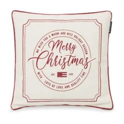 Lexington Merry Christmas Cotton Canvas Kussenhoes 50x50 Cm