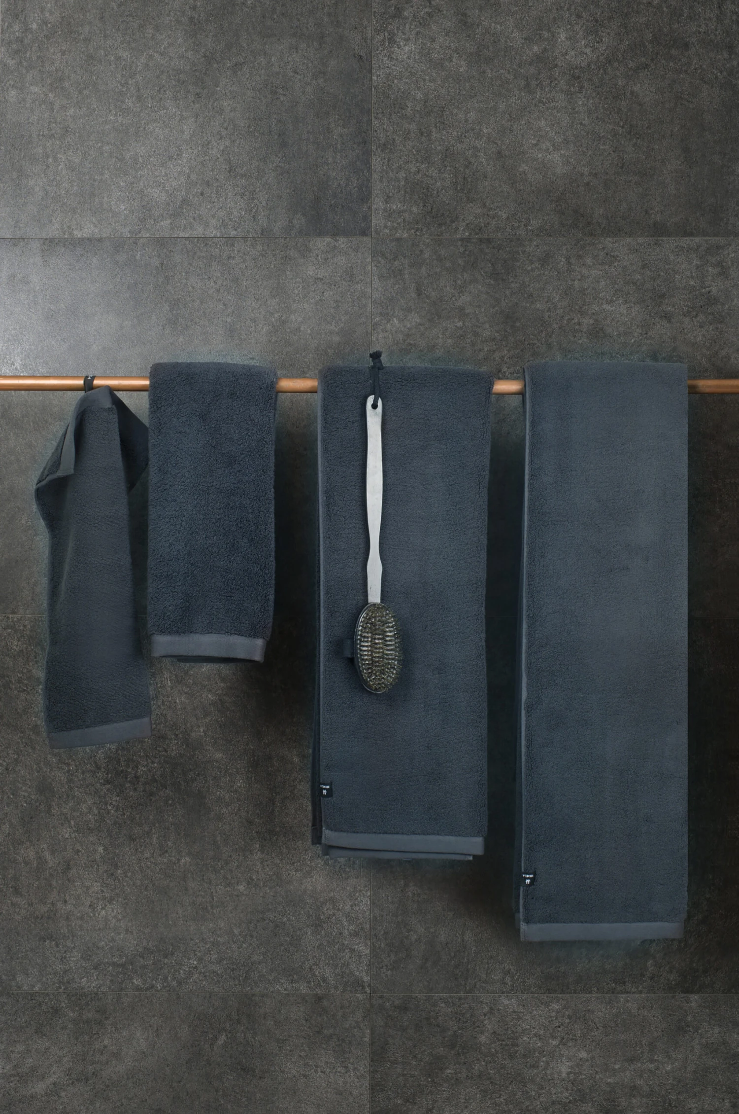 Maxime Biologische Handdoek Blue Shadow 2 Maxime Biologische Handdoek Blue Shadow - Afbeelding 2