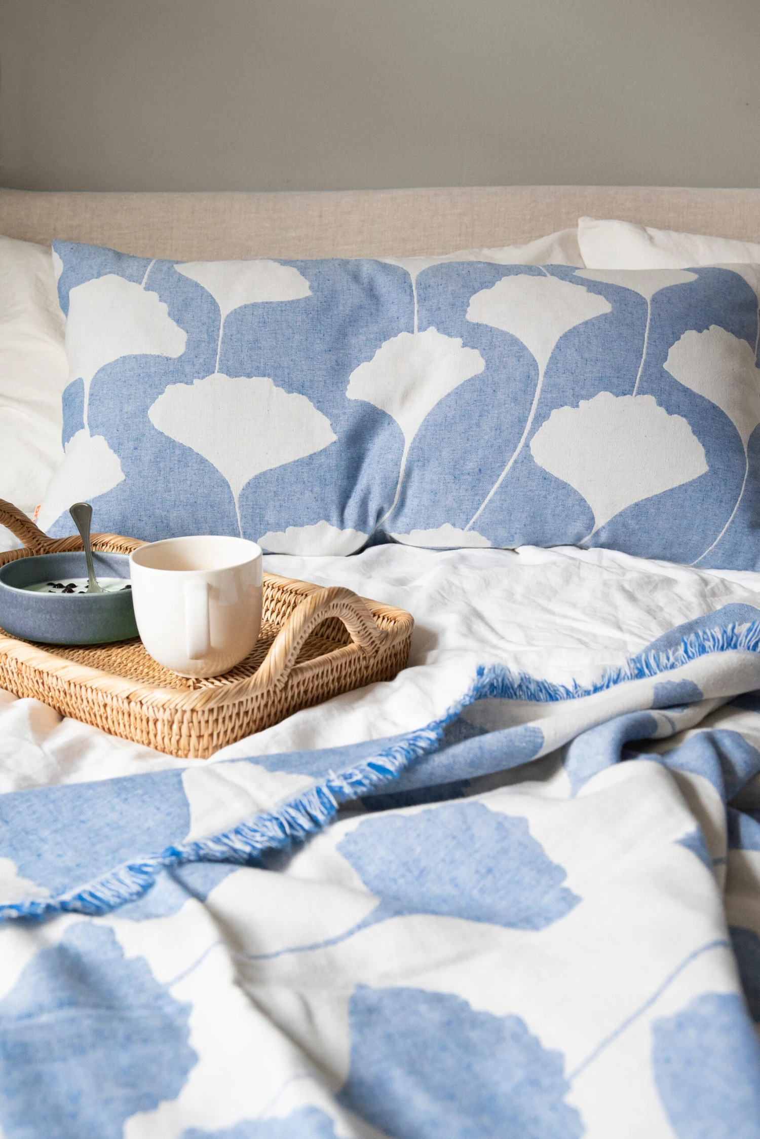 Ginko Katoenen Plaid 130x170 Cm 3 Ginko Katoenen Plaid 130x170 Cm - Afbeelding 3