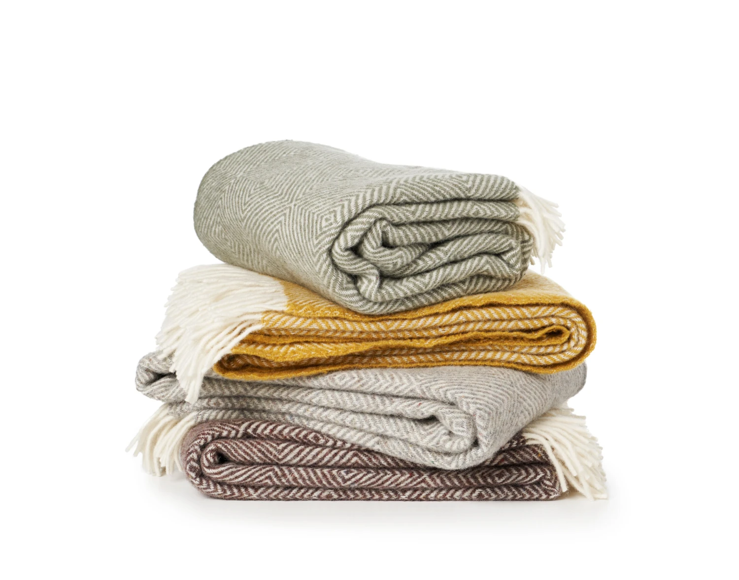 Klippan Yllefabrik Gooseye Wollen Plaid 130x200 Cm 2 Klippan Yllefabrik Gooseye Wollen Plaid 130x200 Cm - Afbeelding 2