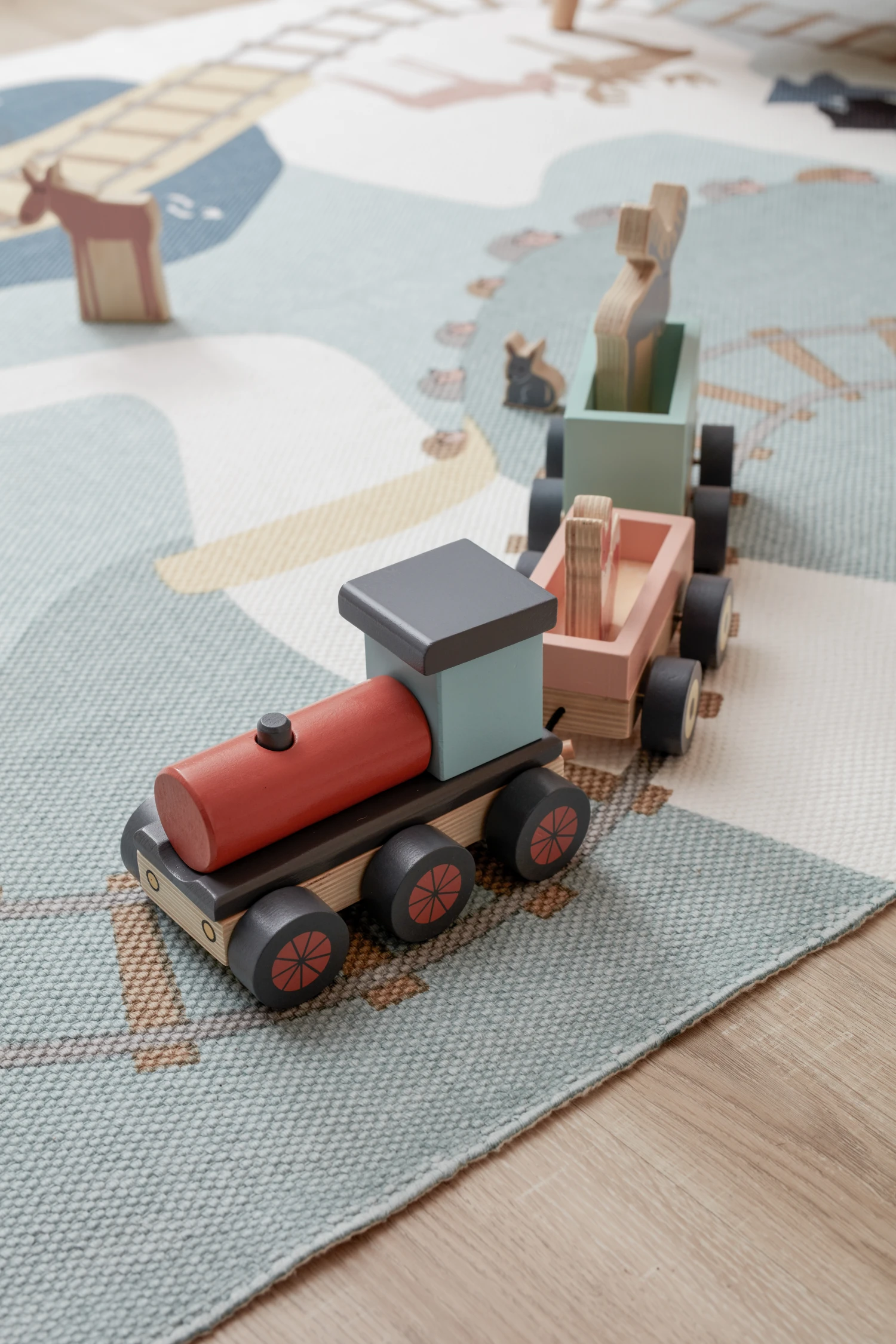 Kid's Concept Edvin Vloerkleed Bos 130x170 Cm 3 Kid's Concept Edvin Vloerkleed Bos 130x170 Cm - Afbeelding 3