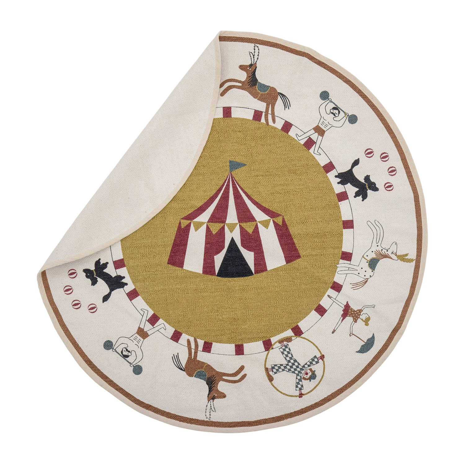 Bloomingville Ville Vloerkleed Ø110 Cm 2 Bloomingville Ville Vloerkleed Ø110 Cm - Afbeelding 2