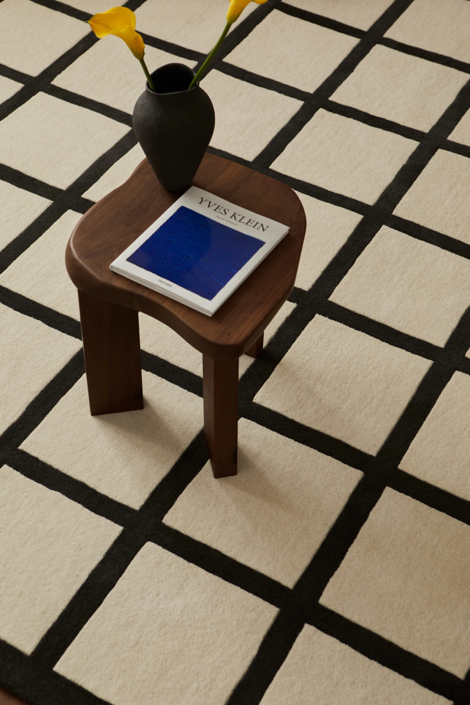 Avenue Checked Bone Wollen Vloerkleed 2 Avenue Checked Bone Wollen Vloerkleed - Afbeelding 2