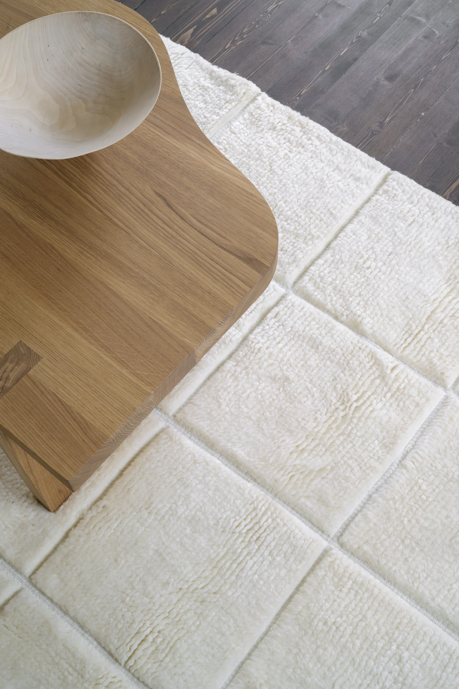 Piet Checked Wollen Vloerkleed 2 Piet Checked Wollen Vloerkleed - Afbeelding 2