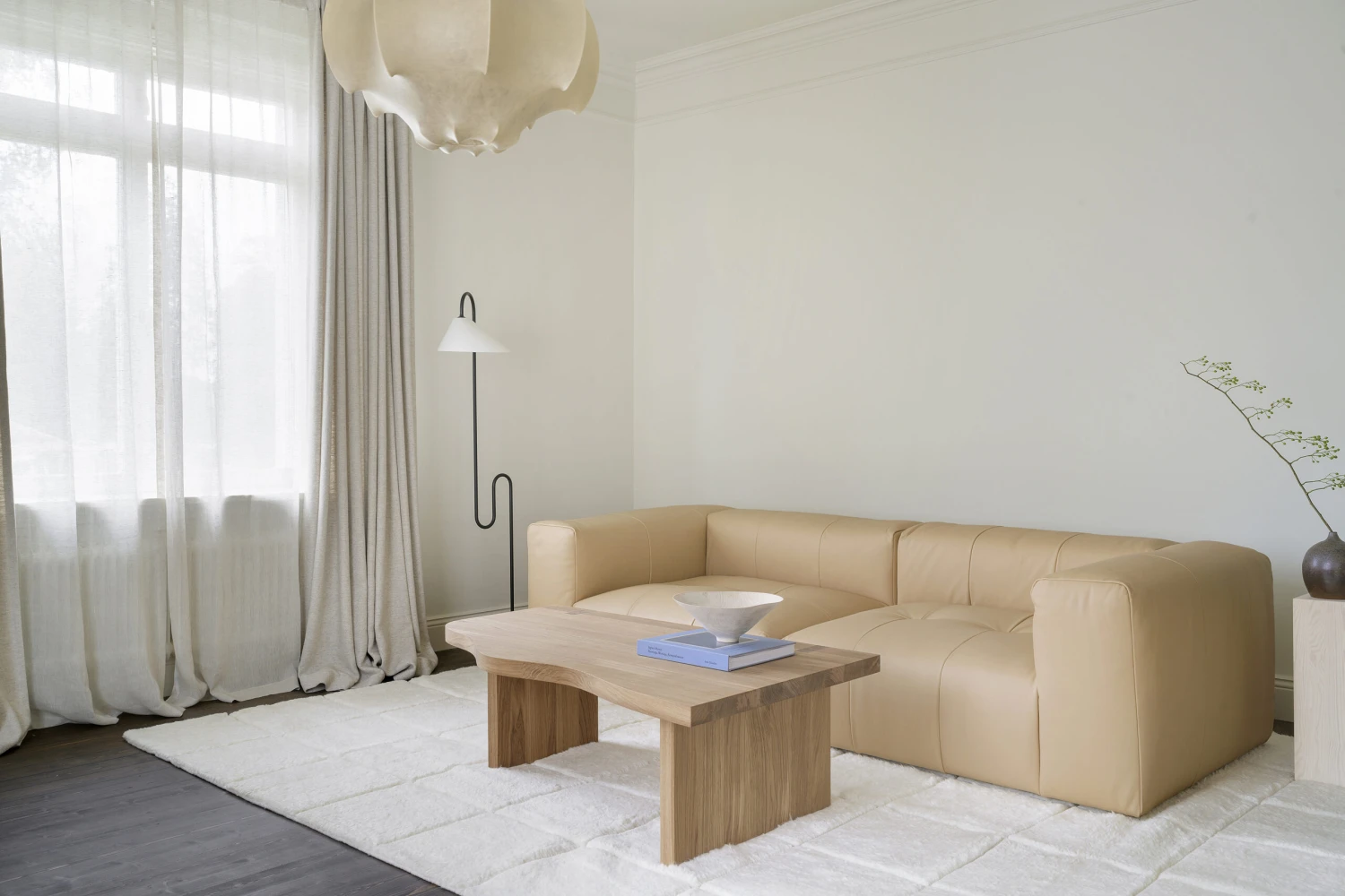 Piet Checked Wollen Vloerkleed 3 Piet Checked Wollen Vloerkleed - Afbeelding 3