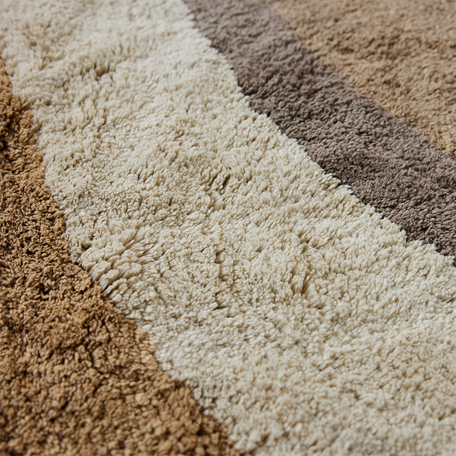 Natural Waves Badmat Ø120 Cm 2 Natural Waves Badmat Ø120 Cm - Afbeelding 2