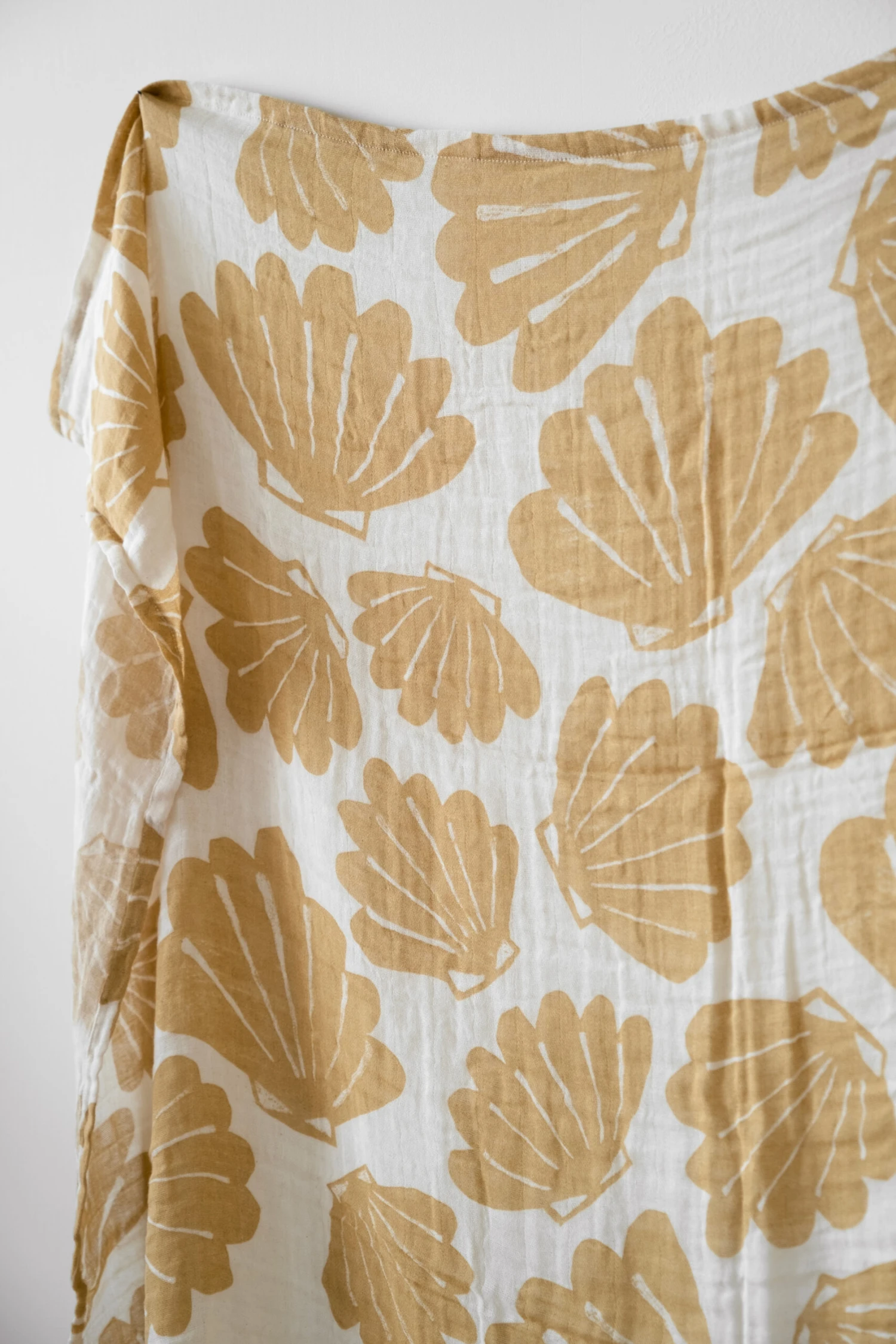 Schelp Mousselinedeken 120x120 Cm 2 Schelp Mousselinedeken 120x120 Cm - Afbeelding 2