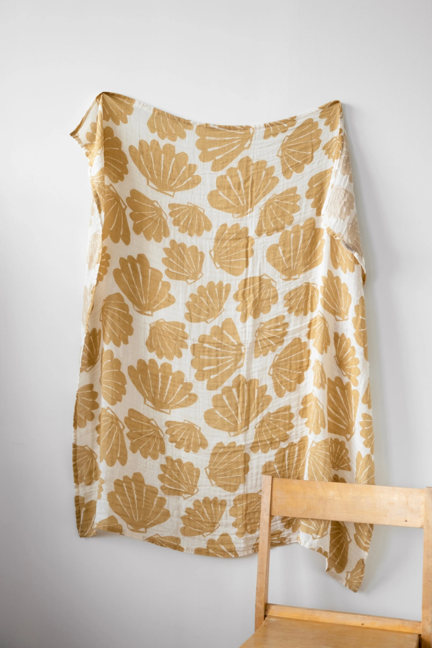 Schelp Mousselinedeken 120x120 Cm 7 Schelp Mousselinedeken 120x120 Cm - Afbeelding 7