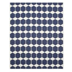 Anna Vloerkleed Groot Blauw