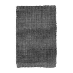 Dixie Jute Vloerkleed Donkergrijs