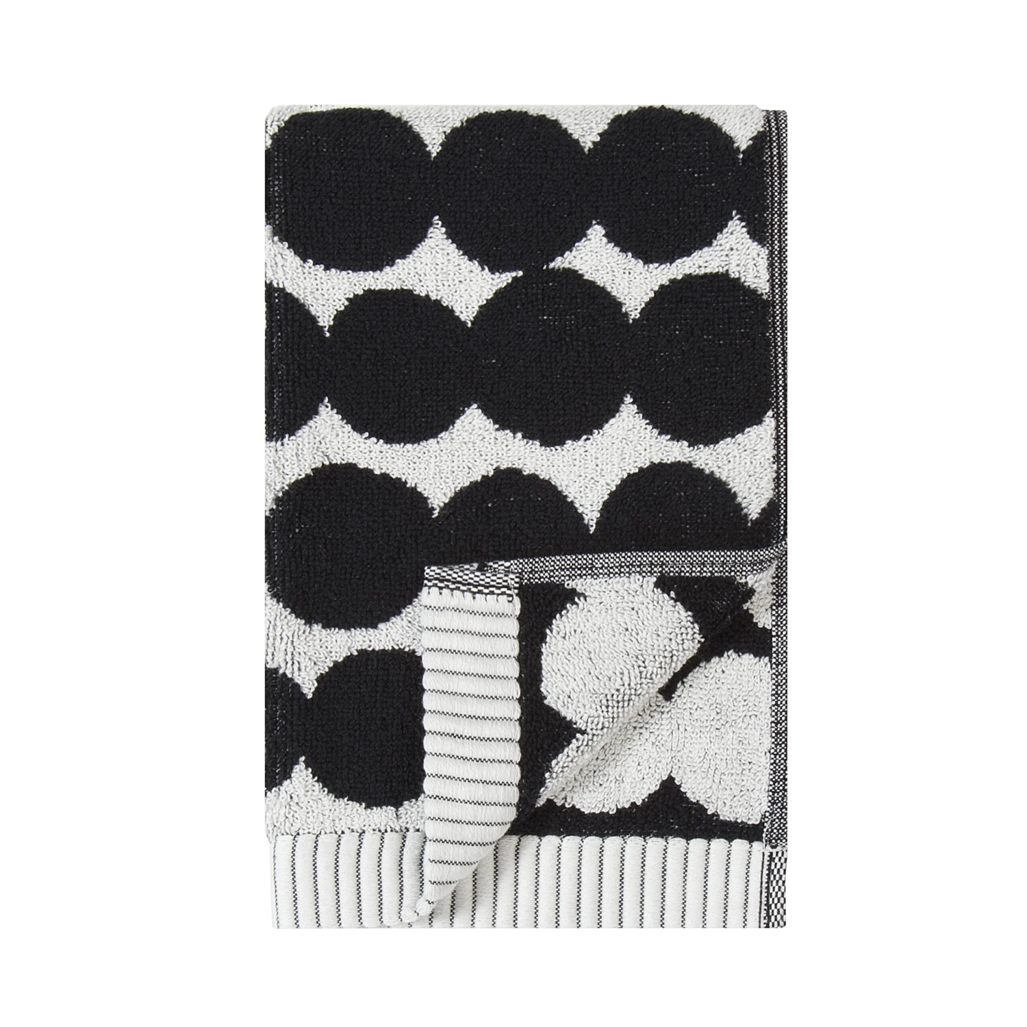 Marimekko Räsymatto Handdoek Zwart 2 Marimekko Räsymatto Handdoek Zwart - Afbeelding 2